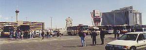 group boarding buses