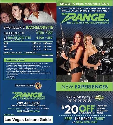 $20 off any gun rental package over $150 at The Range 702