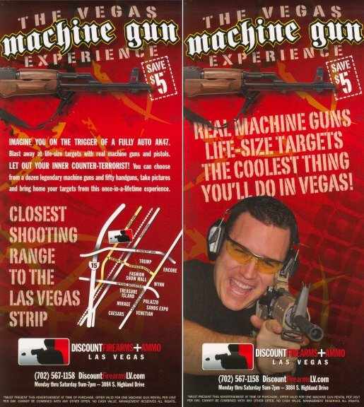 The Vegas Machine Gun Experience - Discount Coupon - $5 off