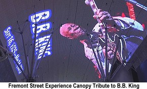 B.B. King, Fremont Street Experience canopy tribute