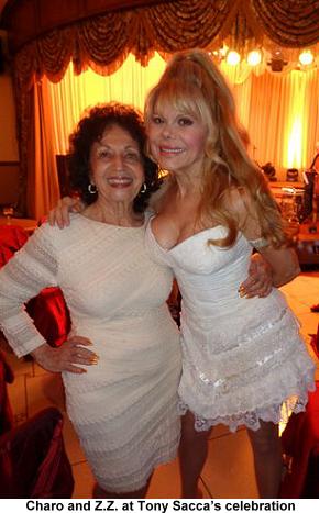 Charo and Z.Z. at Tony Sacca's Celebration