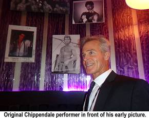 Chippendale performer with his early picture
