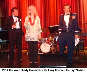 Cindy Doumani with Tony Sacca and Denny Weddle