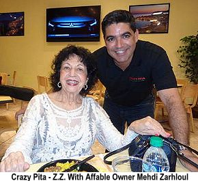 Crazy Pita - Z.Z. with owner Mehdi Zarhloul