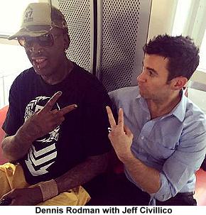 Dennis Rodman with Jeff Civillico