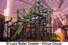 El Loco roller coaster Circus Circus