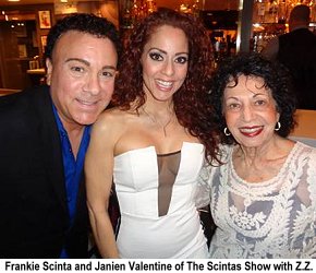 Frankie Scinta and Janien Valentine of The Scintas with Z.Z.