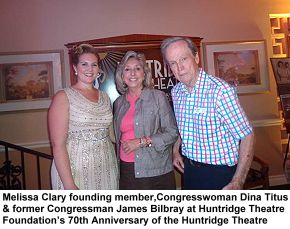 Huntridge Theatre Foundation's 70th Anniv Melissa Clary, Dina Titus and James Bilbray