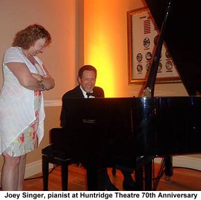Joey Singer, pianist at Huntridge Theatre 70th anniversary