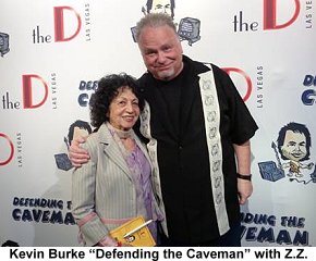 Kevin burke of Defending The Caveman with Z.Z.