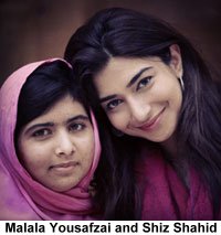 Malala Yousafzai and Shiz Shahid