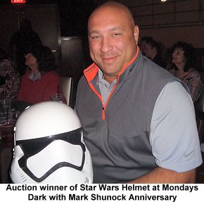 Mondays Dark Mark Shunock star wars helmet auction winner