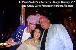 Paul Zerdin afterparty Magic Murray, ZZ and Crazy Girls producer Norbert Aleman