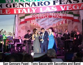 San Gennaro feast Tony Sacca and Saccettes
