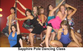 Sapphire Pole Dancing class