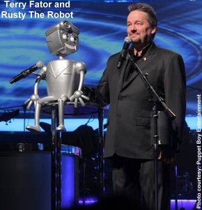 Terry Fator and Rusty The Robot