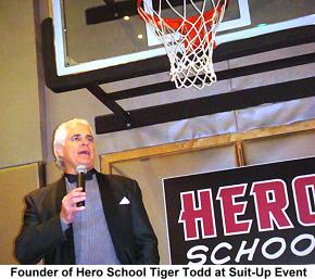 Tiger Todd at Suit-Up event