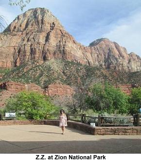 Z.Z. at Zion National Park